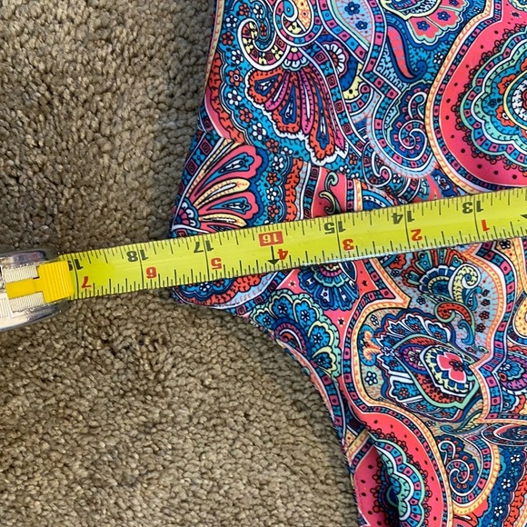 Tommy Hilfiger Crewneck Sleeveless Paisley Print Scuba Sheath Mini Dress bodycon - Picture 8 of 9